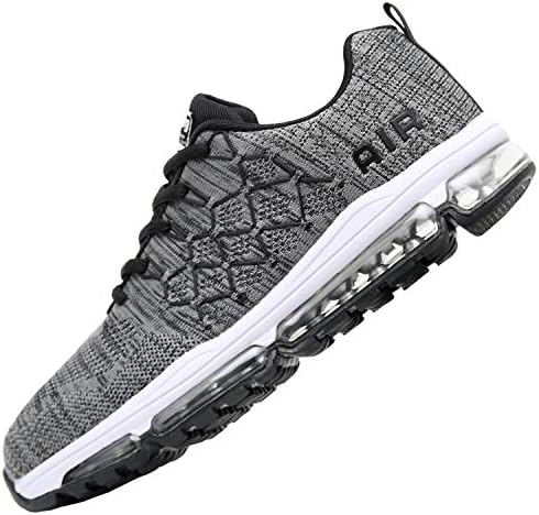 Reabo Mens Air Running Tennis Shoes Lightweight Breathable Athletic Sport Gym Jogging Casual Walking Flyknit Sneakers Us7-10.5