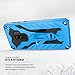 Zizo Static Series Compatible with Samsung Galaxy S9 Plus Case Military Grade Drop Tested with Built in Kickstand Blue Black