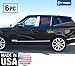 Made in USA! Compatible with 2002-2015 Land Rover HSE 6PC Stainless Steel Chrome Pillar Post Trim