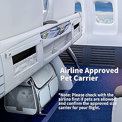 FUKUMARU Cat Carrier, 4 Mesh Windows Small Dog