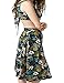 Women's Floral Print Backless Summer Beach Party Swing Solid Flare Shift Casual Dress Skirted Bikini for Vacation Party Home