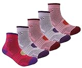5pack Women's Full Cushion Mid Quarter Length Hiking Socks