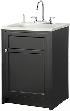 Amazon Com Foremost Conyer 24 In Laundry Vanity In Black And Abs