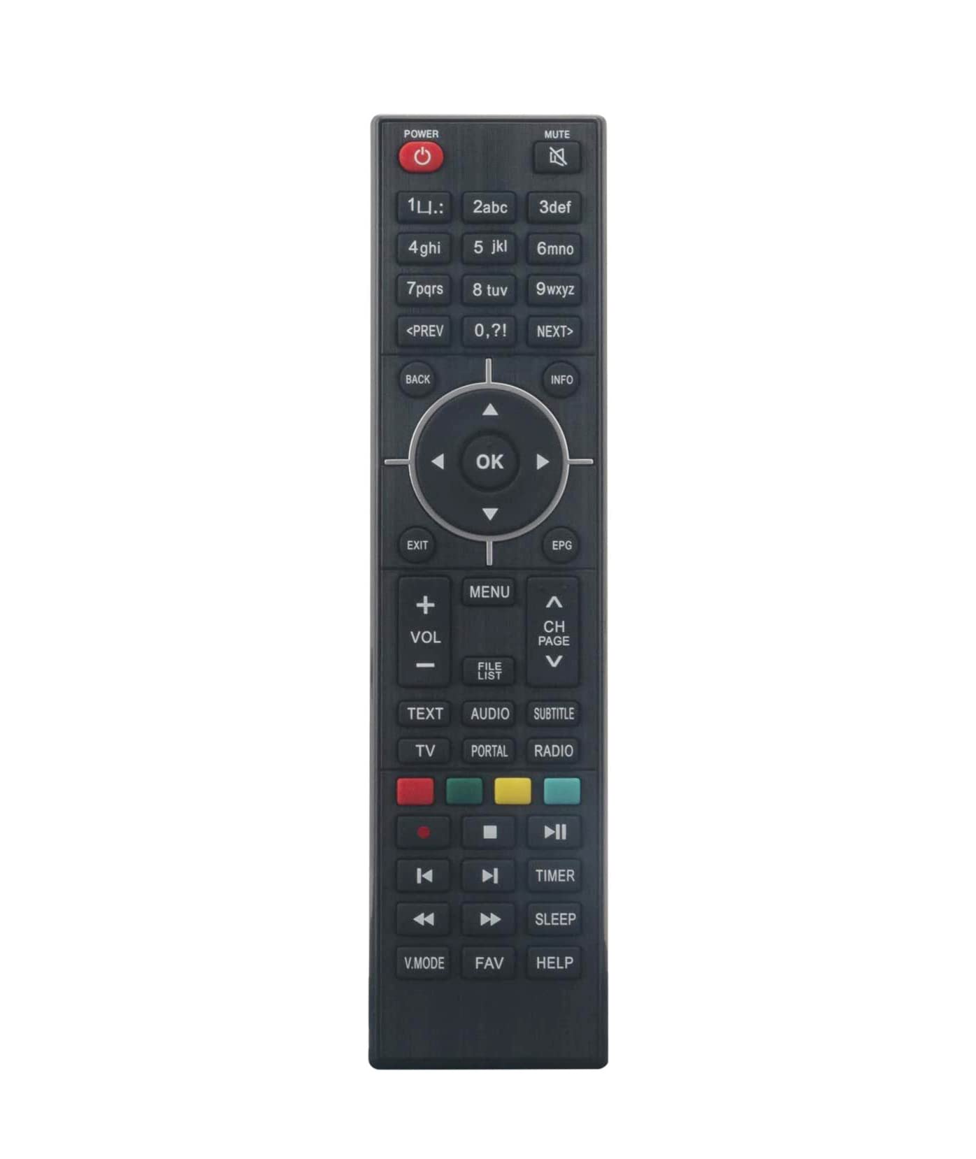AULCMEET Replacement Remote Control Compatible with ZGEMMA H9S SINGLE TUNER 4K SATELLITE RECEIVER H9s H9.2s H9.2H H9 H4 H7 HS H2S H2H H4 H5 H7 H7C H5.2S H52TC