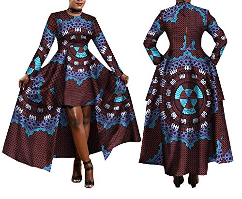 2019 African Dresses for Women Print Batik Sexy Long Dress Traditional Clothing,181,4XL
