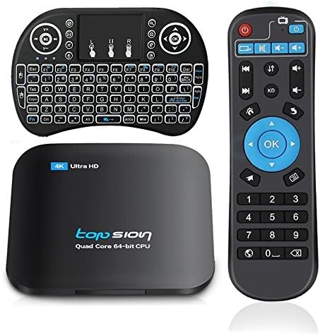 Android TV BOX 4K Improved Version MXG Pro 2GB/16GB Android 6.0 S905X Quad Core (16G+Keyboard)