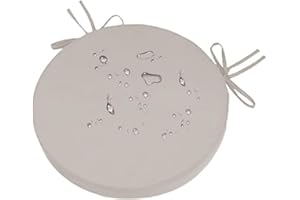 Round Seat Cushions for Chairs, 15x15x2 Inch Outdoor Bistro Chair Cushions, Round Cushion for Indoor Outdoor Furniture, Repla