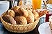 NUTRIUPS Natural Handmade Bread Basket for Serving,11.8inch Round Bread Basket,Wicker Fruit Basket