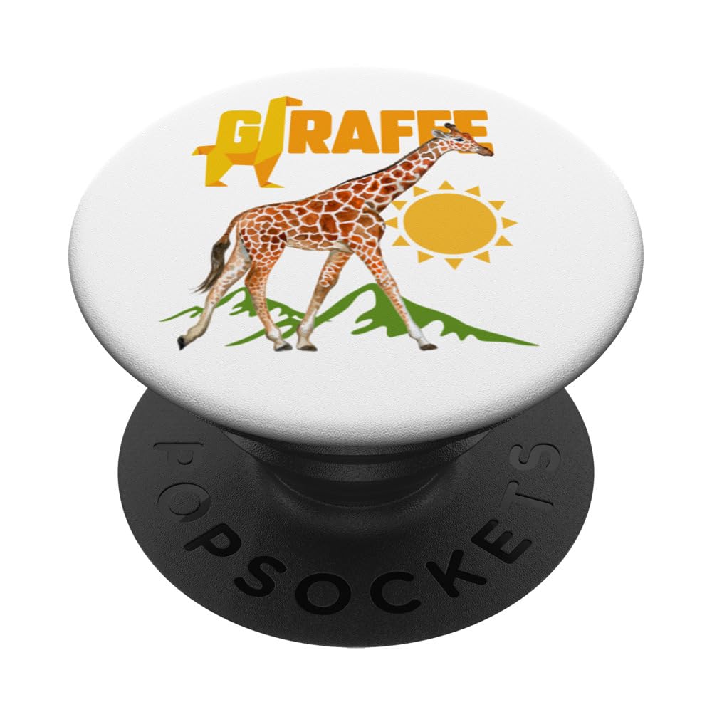 giraffe, gentle, animal, zoo, cute, simple, unique, cool, PopSockets Swappable PopGrip
