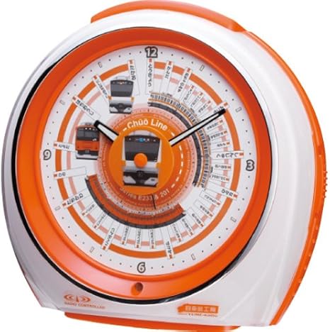 Amazon Co Jp 中央特快駅メロ目覚し時計 電波時計 夕焼け小焼け など6曲収録 L1 ホーム キッチン