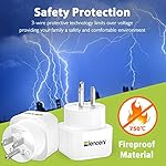 Europe-to-US-Plug-Adapter-2-Pack-LENCENT-European-to-USA-Adapter-American-Outlet-Plug-Adapter-EU-to-US-Adapter-Europe-to-USA-Travel-Plug-Converter