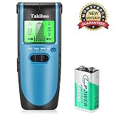 Stud Finder Sensor Wall Scanner - 4 in 1 Multi-Function Stud Sensor Electronic Stud Detector Digital LCD Display, Center Finding and Edge Finding-Sound Warning for Live AC Wire, Metal, Studs, Deep
