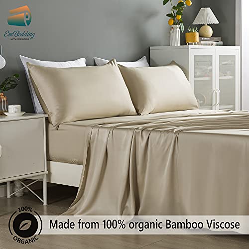 EmBedding Home Collection 100 Organic Viscose Bamboo Sheets Set