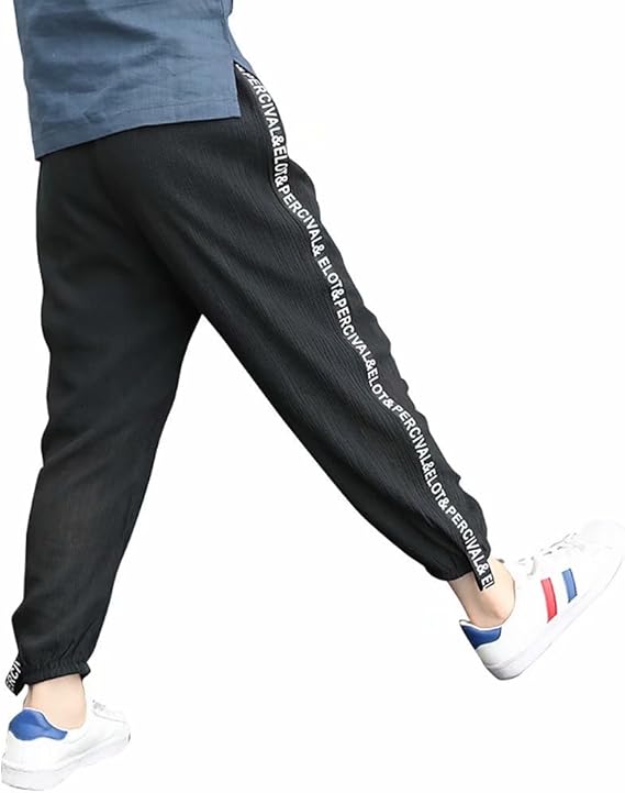 Amazon Co Jp Amiggoo 夏 ボーイズ キッズ ロングパンツ 子供服 ベビー 薄手 無地 通気性 パンツ ボトムス ウェストゴム 服 ファッション小物