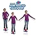 Geospace Original AIR POGO Jumper for Indoor or Outdoor Use, Fun Trick Bounce Board for Boys, Girls, Teens Ages 6+ or up to 160 lbs, Pump Included (Blue/Red)
