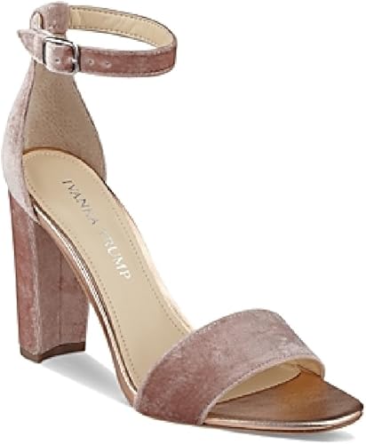 light pink block heel sandals