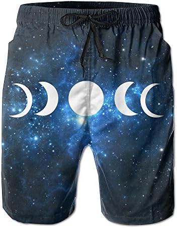 Lunar Eclipse Moon Mens Surf Swim Trunks Beach Short Pants Quick Dry Board Shorts