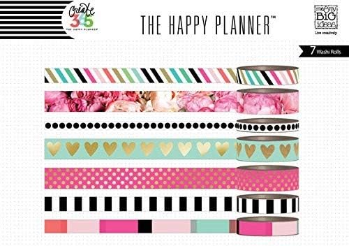 Me and My Big Ideas Create 365 Washi Tape -Peony Floral, Multicolor, 5.08x5.08x13.33 cm - Image 3