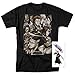 Popfunk Bleach Anime Characters T Shirt & Stickers (X-Large) Black