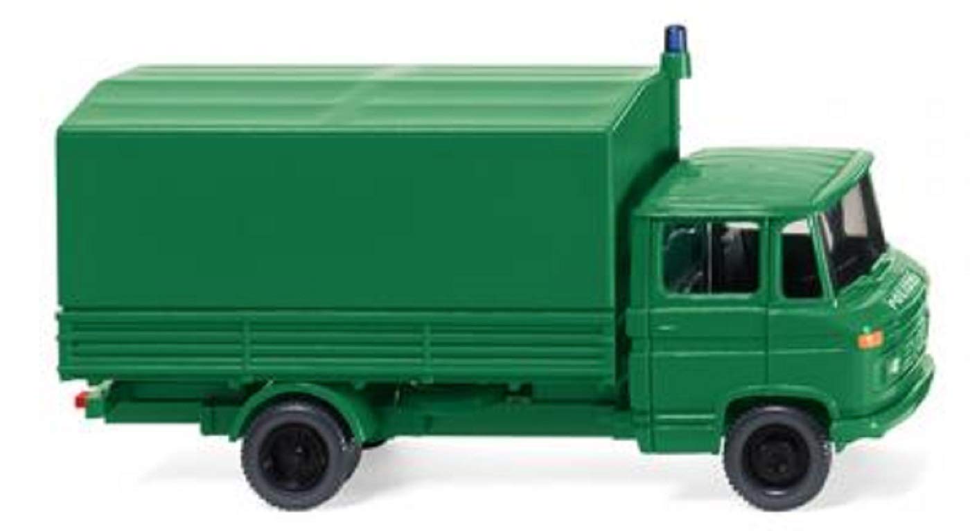Wiking 086442 MB L408 Flat Bed Lorry Police