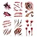 smile angel Halloween Simulation Scar Stickers Cosplay Wound Zombie Scars Waterproof Tattoo Stickers (10pcs)