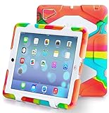 Ipad 2/3/4 Case, Kidspr Ipad CaseNewHot Super Protect [Shockproof] [Rainproof] [Sandproof] with Built-in Screen Protector for Apple Ipad 2/3/4 (Ice/White)