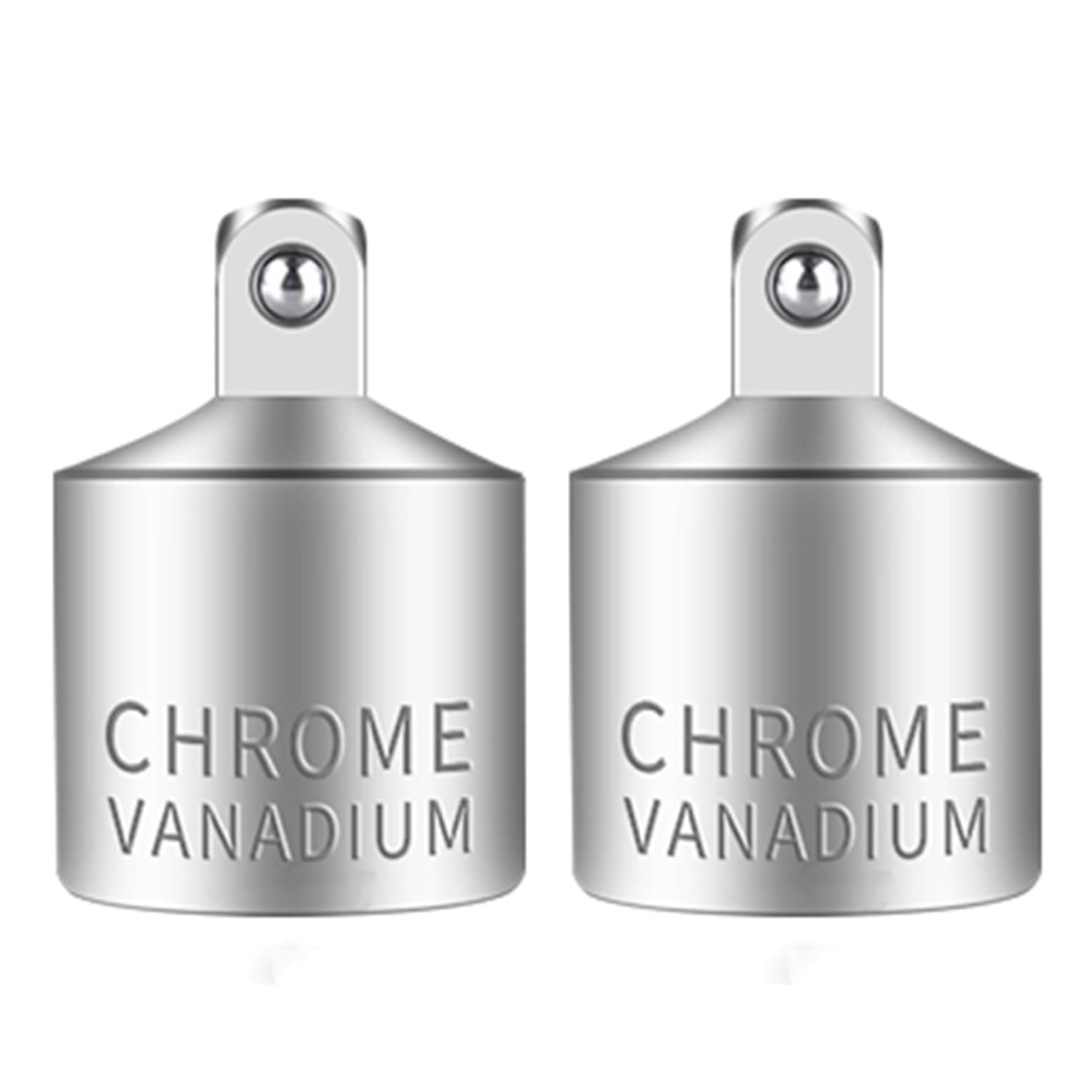 2PC Juttzzei Socket Adapter and Reducer 3/8 -Inch to - 1/4 -Inch Female to Male, Premium Chrome Vanadium Alloy Steel Drive Socket for Driver/Ratchet/Socket Set Extension