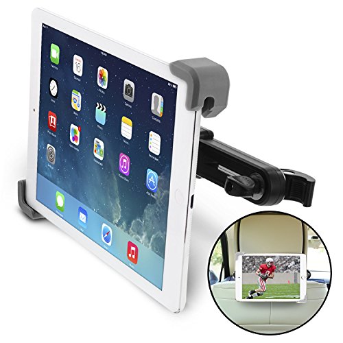 Okra Universal 360Â° Degree Rotating Tablet Car Headrest Grip Mount for iPad, Galaxy, & all Tablets up to 11" (New 2015 Version) [Retail Packaging]