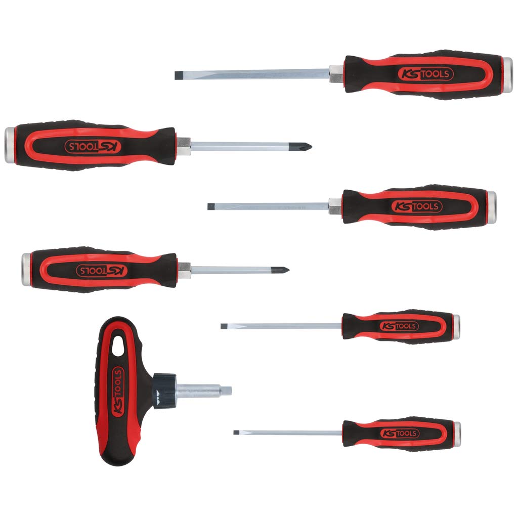 KS Tools 151.1100 1/4-inch PH Slot Ergomax Screwdriver Set (7 Pieces)
