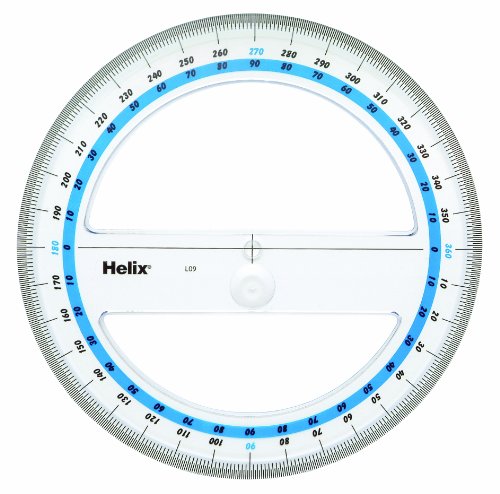 Helix 6-inch 360 degree professional protractor (12091)