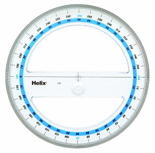 Helix 6-Inch 360 Degree Professional Protractor (12091)