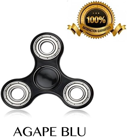 Premium Fidget Spinner BY AGAPE BLU Tri SPINNER to help Relieve anxiety and ADHD. Perfect while you're bored at work.