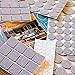Premium Furniture Pads Set 168 Pcs Value Pack Beige - Heavy Duty Adhesive Felt Pads for Furniture Feet, Assorted Sizes with Noise Dampening Clear Rubber Bumpers. Protect Hardwood & Laminate Flooring