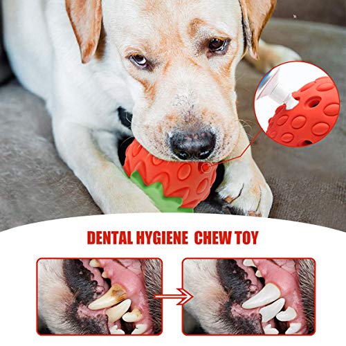 Strawberry Dog Enrichment Toys, Treat Dispensing Dog Toys, Dog Treat