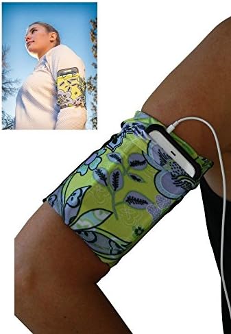 Green Floral Cell Phone Armband