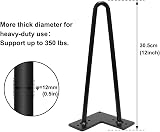 Signstek 12in Hairpin Table Legs Set of 4 with Heavy Duty 12mm Steel view 2