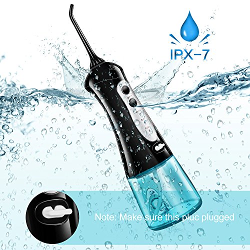 Electric Water Flosser Oral Irrigator Cordless Charger Nozzle Flossers 220V Jet Parts for Teeth IPX7 200ML FDA UBTKEY
