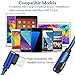Micro USB 2.0 Android Cable, DECVO Right Angled Fast Charging Cord 90 Degree One-Sided Micro Connector Braid Compatible with Sumsung Galaxy, Nexus, LG, Motorola More -Blue (3 Pack 10 FT)