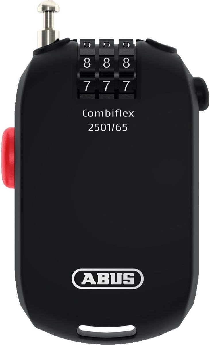 ABUS Combiflex 2503 Cable Lock 72501 Black Auto Rolling Code Case Size