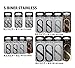 Nite Ize Size-0.5 S-Biner Dual Spring Gate Carabiner, Stainless, 2-Pack