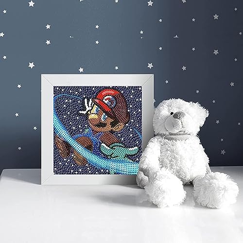 pvoodire Cartoon Diamond Art Painting Kits for Kids with Frame