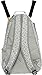 LISH Advantage Tennis Racket Backpack - Women's Geometric Diamond Print Tennis Racquet Holder Bag (Grey)