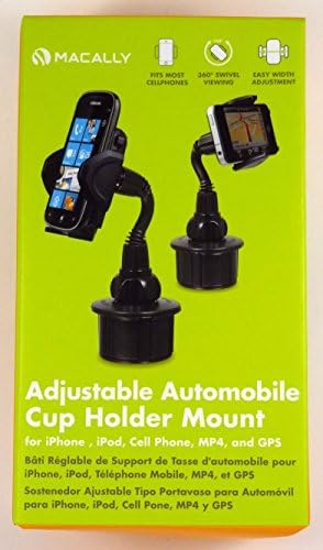 Esaska(TM) MCUP MACALLY Adjustable Car Cup Holder/Mount for iPhone/iPod/GPS/Smartphone