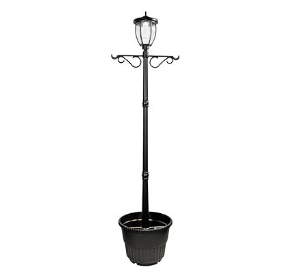 Amazon Com Nature Power 84in Tall Solar Powered Led Lamp Post With