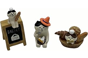 ZNWSRY Miniature Cat Figurines Statue, Miniature Cat Statue,Cute Desk Accessories, Mini Things for Desk Decor,Home Decor, Cute Bedroom Decor,Smiski Figures for Shelf, Table, Desk,Garden