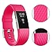 Vancle Bands for Fitbit Charge 2 Special Edition, Adjustable Replacement Accessory Sport Wrist Band (No Tracker), Fuchsia, Large