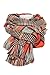 Pink Queen Women's Fall Winter Classic Houndstooth Long Reversible Scarves Shawl
