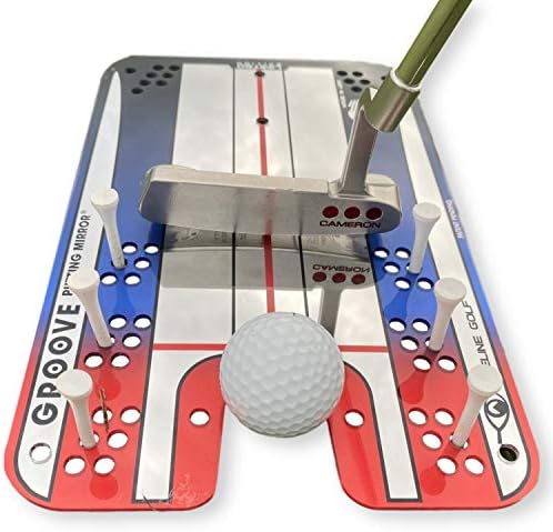 EyeLine Golf Groove Putting Mirror – Training Aid to Set up Your Body, Balls and Club in Perfect Alignment/Indoor/Outdoor and Accurately Improve Your Stroke EyeLine Golf Groove Putting Mirror – Training Aid to Set up Your Body, Balls and Club in Perfect Alignment/Indoor/Outdoor and Accurately Improve Your Stroke