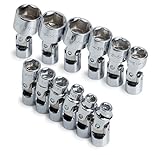 SK 1337 12 Piece 1/4-Inch Drive 6 Point 5-Millimeter to 15-Millimeter Flex Socket Set