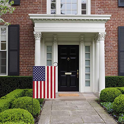 Mogarden American Garden Flag, Double Sided, 12.5 x 18 Inches, Weatherproof Heavy Burlap USA Yard Flag